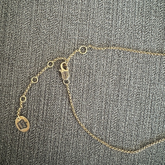 💝😍Juicy couture rhinestone heart pendant necklace with gold chain! - Picture 8 of 11